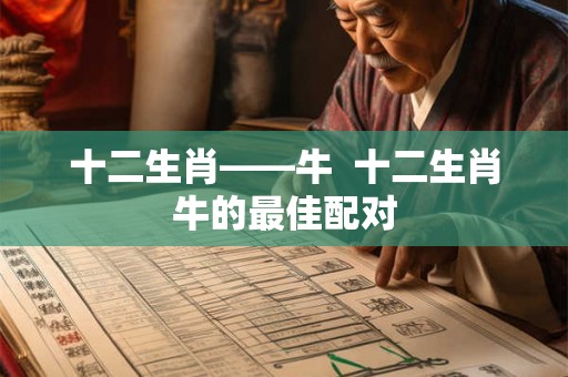 十二生肖——牛  十二生肖牛的最佳配对