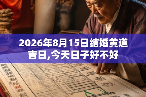 2026年8月15日结婚黄道吉日,今天日子好不好
