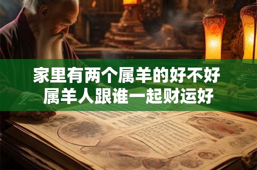 家里有两个属羊的好不好 属羊人跟谁一起财运好 家里有两个属羊的好不好 属羊人跟谁一起财运好