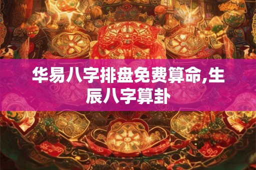华易八字排盘免费算命,生辰八字算卦