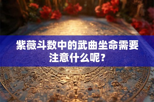 紫薇斗数中的武曲坐命需要注意什么呢? 紫薇斗数中的武曲坐命需要注意什么呢?