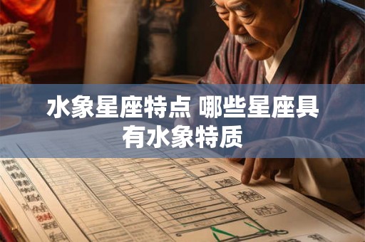 水象星座特点 哪些星座具有水象特质 水象星座特点 哪些星座具有水象特质