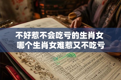 不好惹不会吃亏的生肖女 哪个生肖女难惹又不吃亏