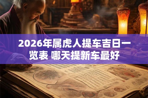 2026年属虎人提车吉日一览表 哪天提新车最好