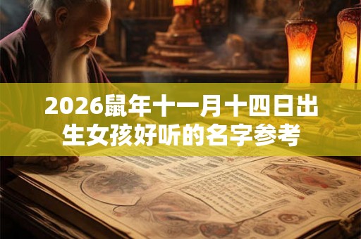 2026鼠年十一月十四日出生女孩好听的名字参考
