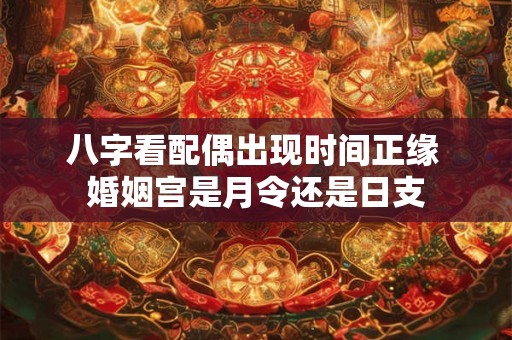 八字看配偶出现时间正缘 婚姻宫是月令还是日支