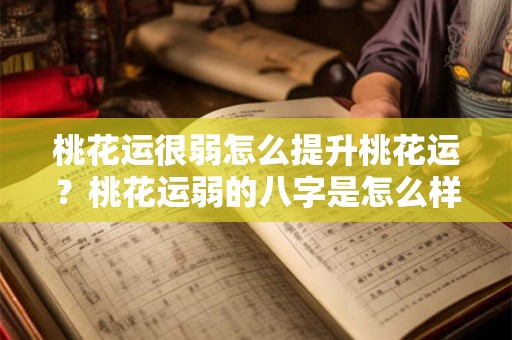 桃花运很弱怎么提升桃花运？桃花运弱的八字是怎么样的？