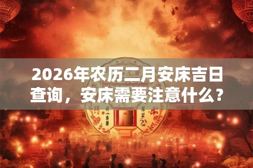 2026年农历二月安床吉日查询，安床需要注意什么？