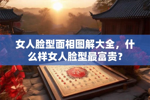 女人脸型面相图解大全，什么样女人脸型最富贵？
