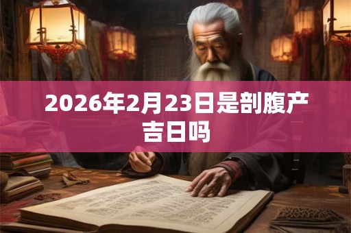 2026年2月23日是剖腹产吉日吗