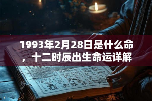1993年2月28日是什么命，十二时辰出生命运详解