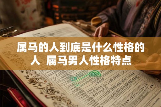 属马的人到底是什么性格的人  属马男人性格特点