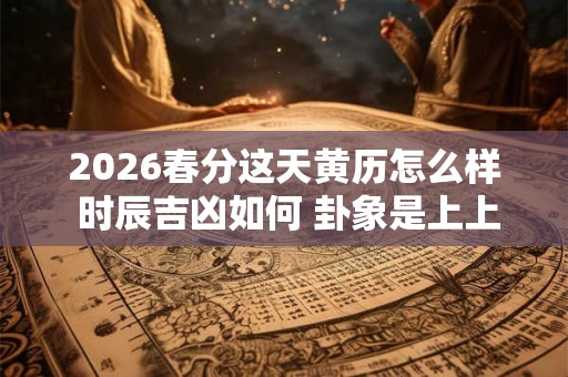 2026春分这天黄历怎么样 时辰吉凶如何 卦象是上上卦吗