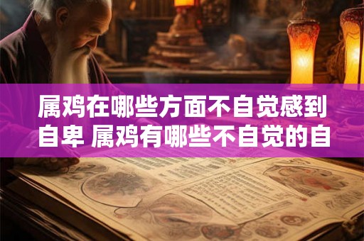 属鸡在哪些方面不自觉感到自卑 属鸡有哪些不自觉的自卑感