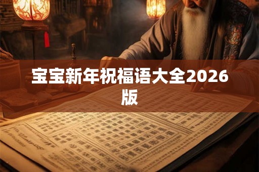 宝宝新年祝福语大全2026版