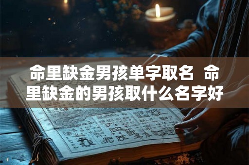 命里缺金男孩单字取名  命里缺金的男孩取什么名字好猪年