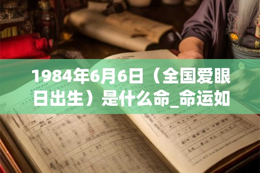 1984年6月6日(全国爱眼日出生)是什么命_命运如何 1984年6月6日(全国爱眼日出生)是什么命_命运如何