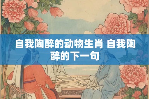 自我陶醉的动物生肖 自我陶醉的下一句