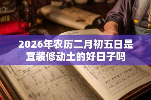 2026年农历二月初五日是宜装修动土的好日子吗
