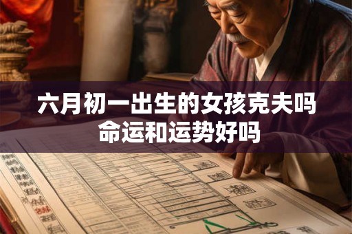 六月初一出生的女孩克夫吗 命运和运势好吗