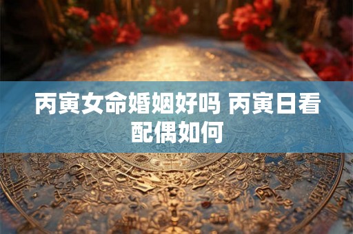 丙寅女命婚姻好吗 丙寅日看配偶如何