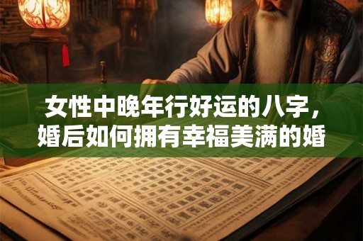 女性中晚年行好运的八字，婚后如何拥有幸福美满的婚姻生活？