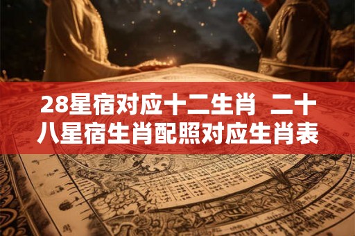 28星宿对应十二生肖  二十八星宿生肖配照对应生肖表