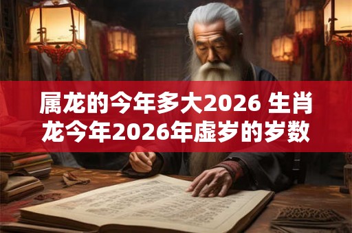 属龙的今年多大2026 生肖龙今年2026年虚岁的岁数