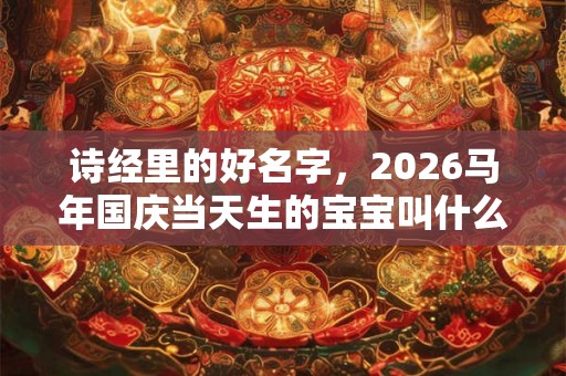 诗经里的好名字,2026马年国庆当天生的宝宝叫什么? 诗经里的好名字,2026马年国庆当天生的宝宝叫什么?