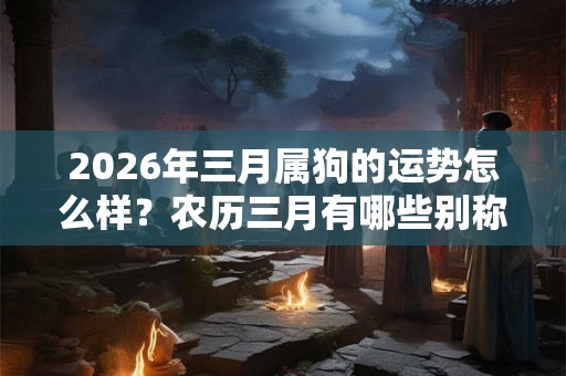 2026年三月属狗的运势怎么样？农历三月有哪些别称？