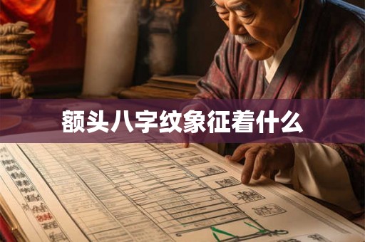 额头八字纹象征着什么