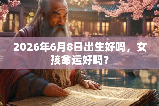 2026年6月8日出生好吗，女孩命运好吗？