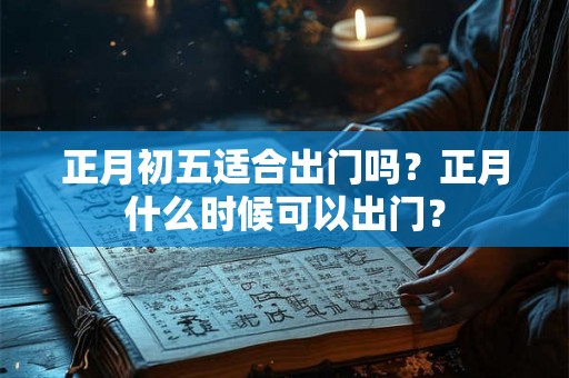 正月初五适合出门吗？正月什么时候可以出门？