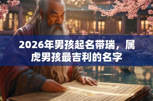 2026年男孩起名带瑞，属虎男孩最吉利的名字