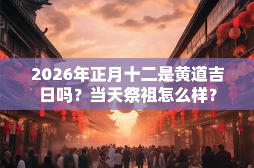 2026年正月十二是黄道吉日吗？当天祭祖怎么样？