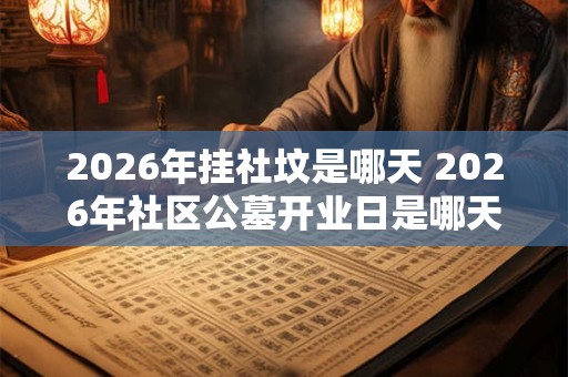 2026年挂社坟是哪天 2026年社区公墓开业日是哪天 2026年挂社坟是哪天 2026年社区公墓开业日是哪天