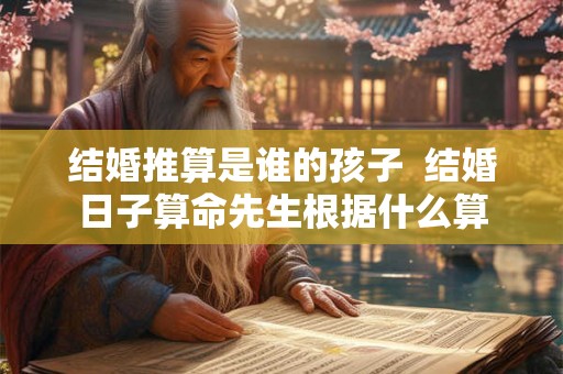 结婚推算是谁的孩子  结婚日子算命先生根据什么算