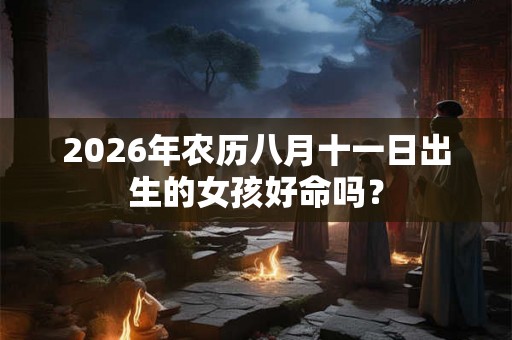 2026年农历八月十一日出生的女孩好命吗？