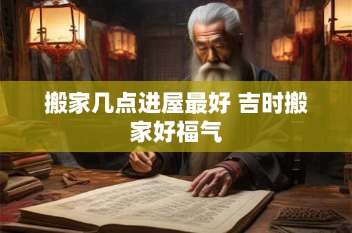 搬家几点进屋最好 吉时搬家好福气 搬家几点进屋最好 吉时搬家好福气