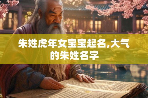 朱姓虎年女宝宝起名,大气的朱姓名字