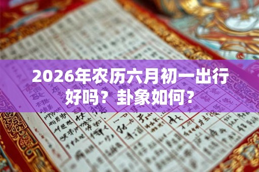 2026年农历六月初一出行好吗？卦象如何？