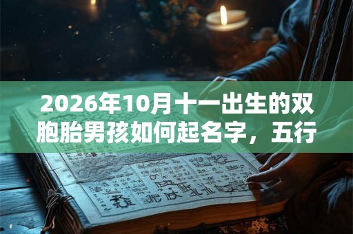 2026年10月十一出生的双胞胎男孩如何起名字，五行属相是什么？