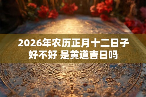 2026年农历正月十二日子好不好 是黄道吉日吗