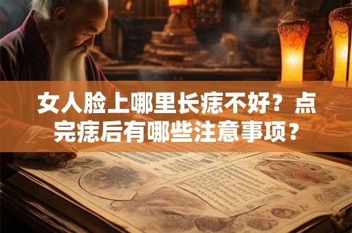 女人脸上哪里长痣不好？点完痣后有哪些注意事项？