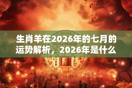 生肖羊在2026年的七月的运势解析，2026年是什么年？