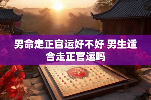 男命走正官运好不好 男生适合走正官运吗