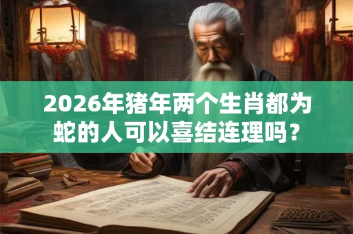 2026年猪年两个生肖都为蛇的人可以喜结连理吗? 2026年猪年两个生肖都为蛇的人可以喜结连理吗?