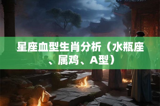 星座血型生肖分析（水瓶座、属鸡、A型）