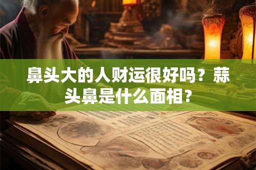 鼻头大的人财运很好吗?蒜头鼻是什么面相? 鼻头大的人财运很好吗?蒜头鼻是什么面相?