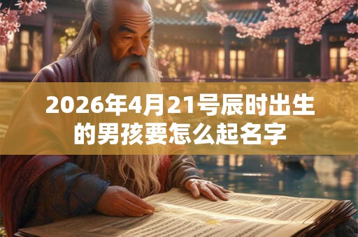 2026年4月21号辰时出生的男孩要怎么起名字